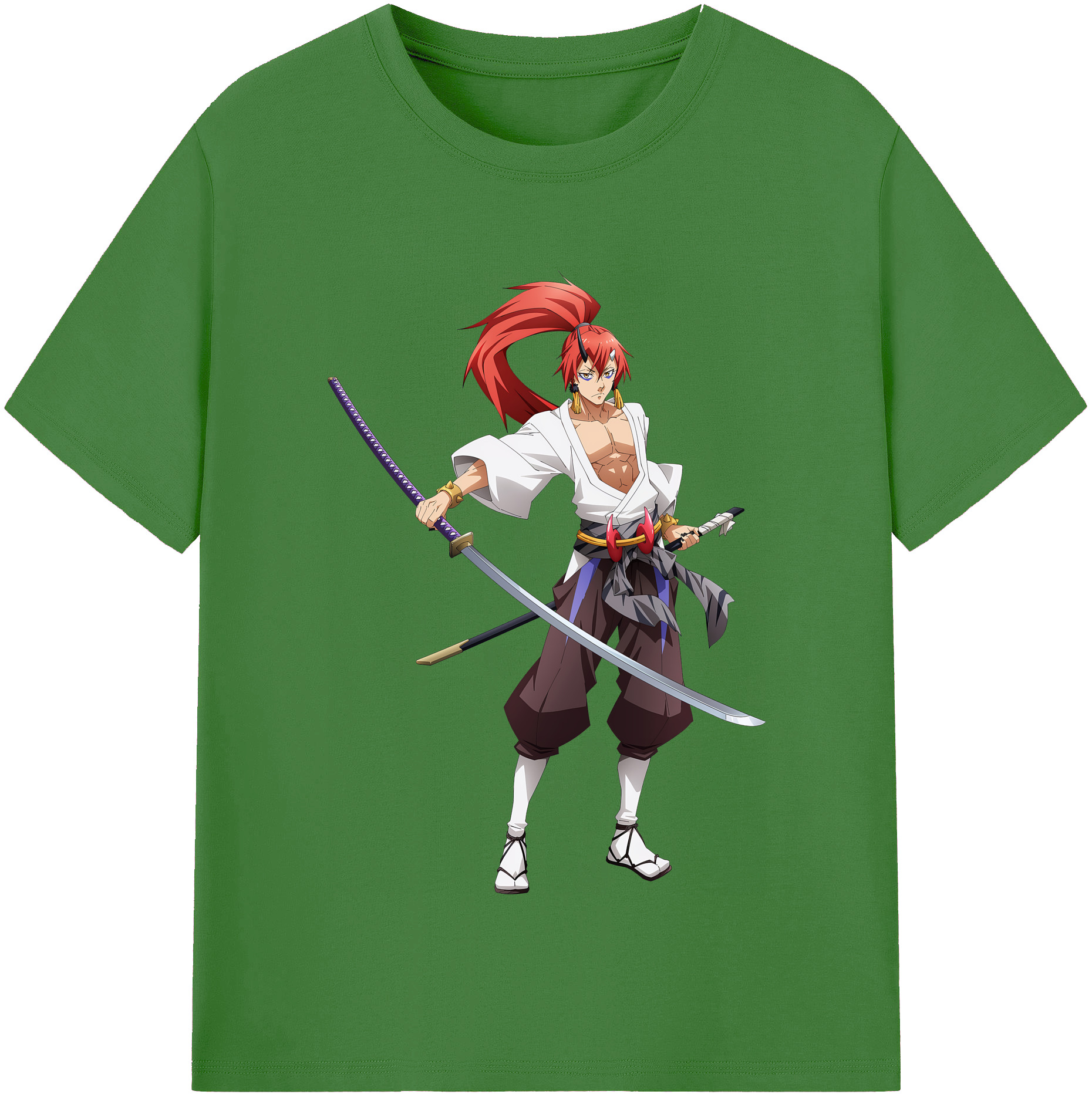 （画像用） 転スラ Regarding Reincarnated to Slime レディースカジュアルプリントTシャツ（綿100％）